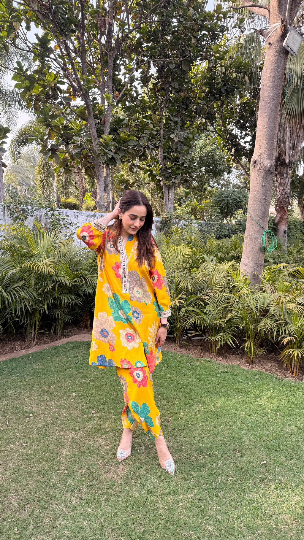 SUNSHINE BLOOM MUSLIN SET