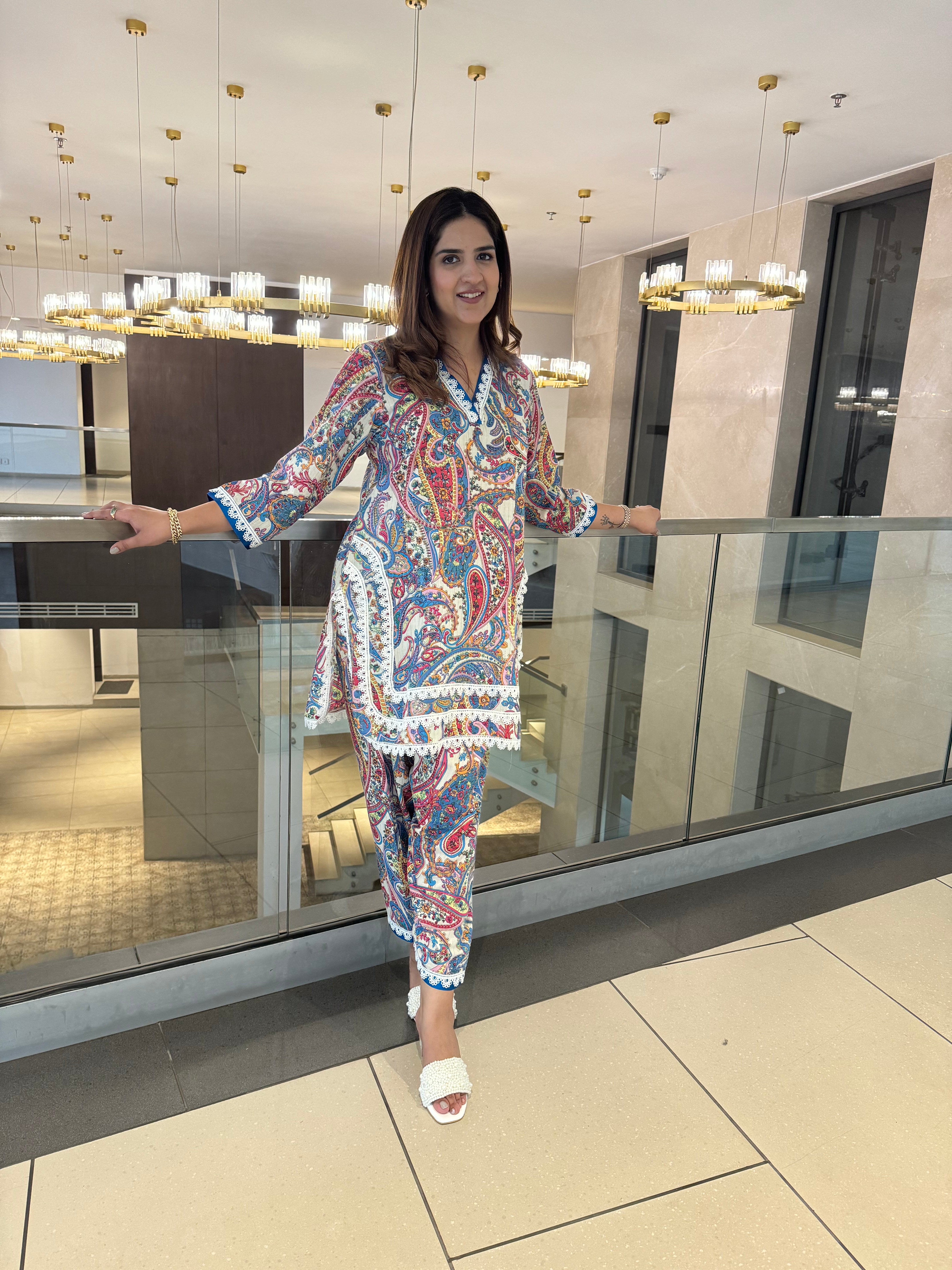 PRINTED PAISLEY COTTON SET