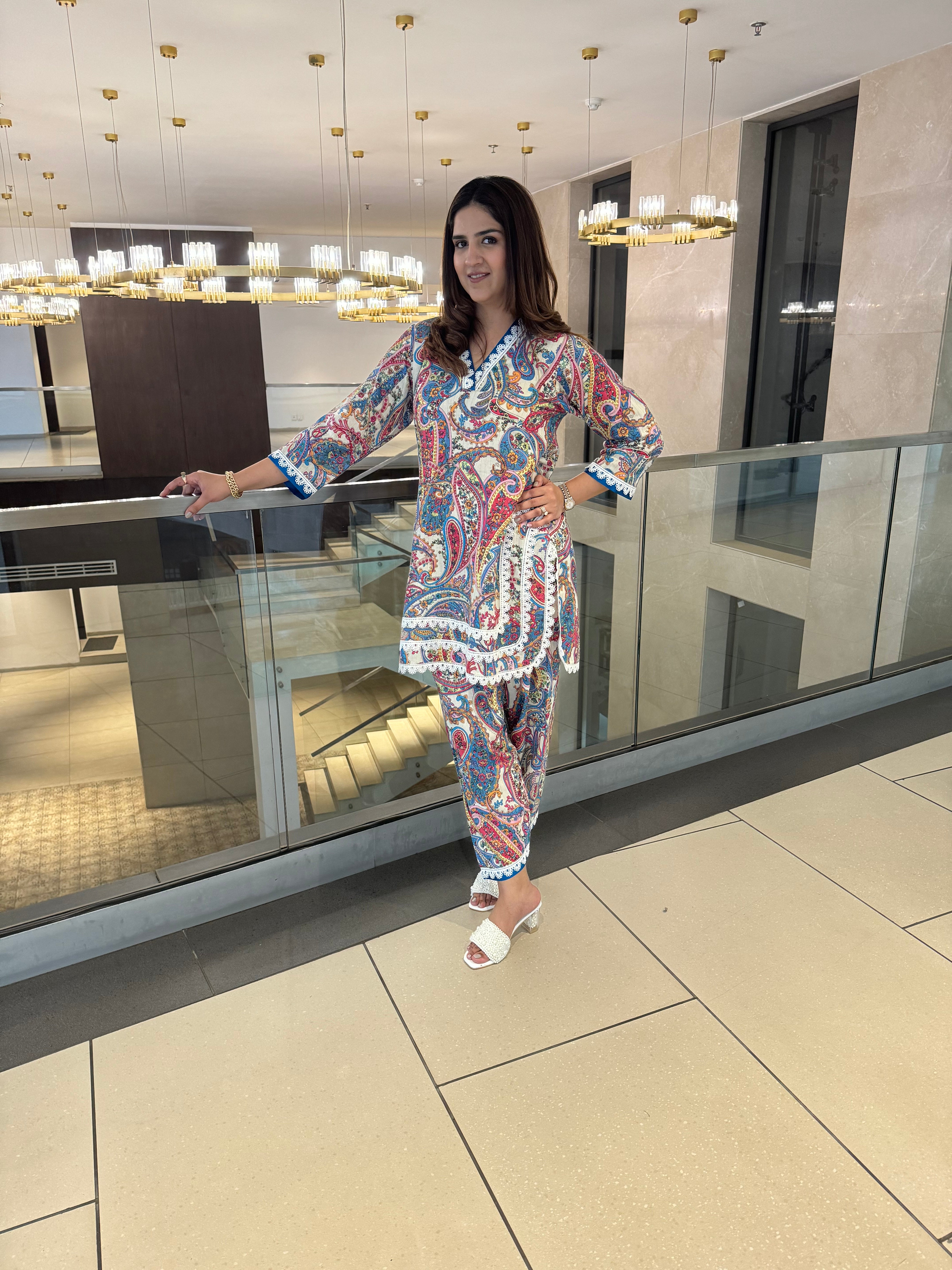 PRINTED PAISLEY COTTON SET