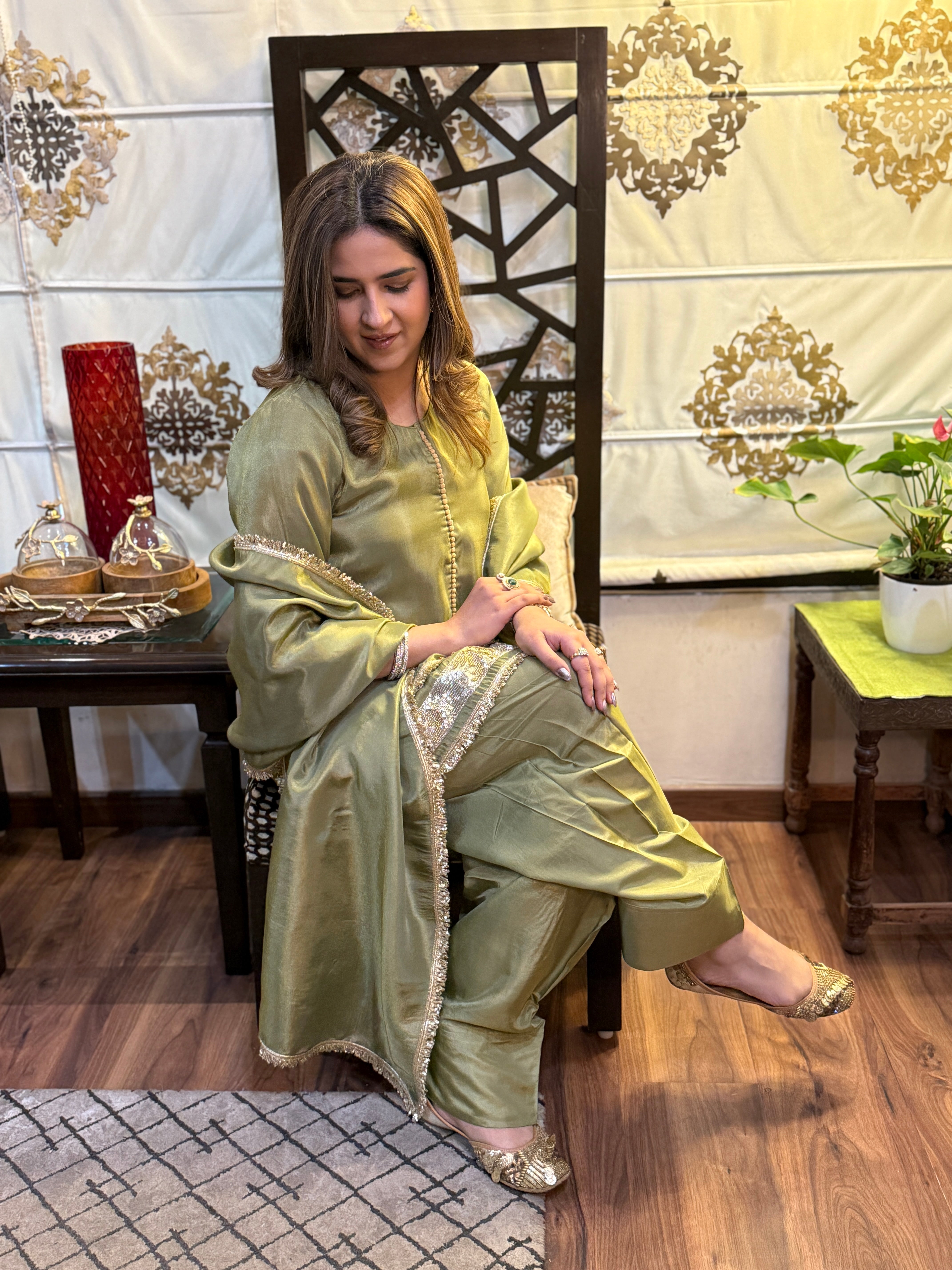 PISTACHIO GREEN FARSHI SET