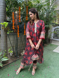 FLORAL RED CHOCOLATE SET