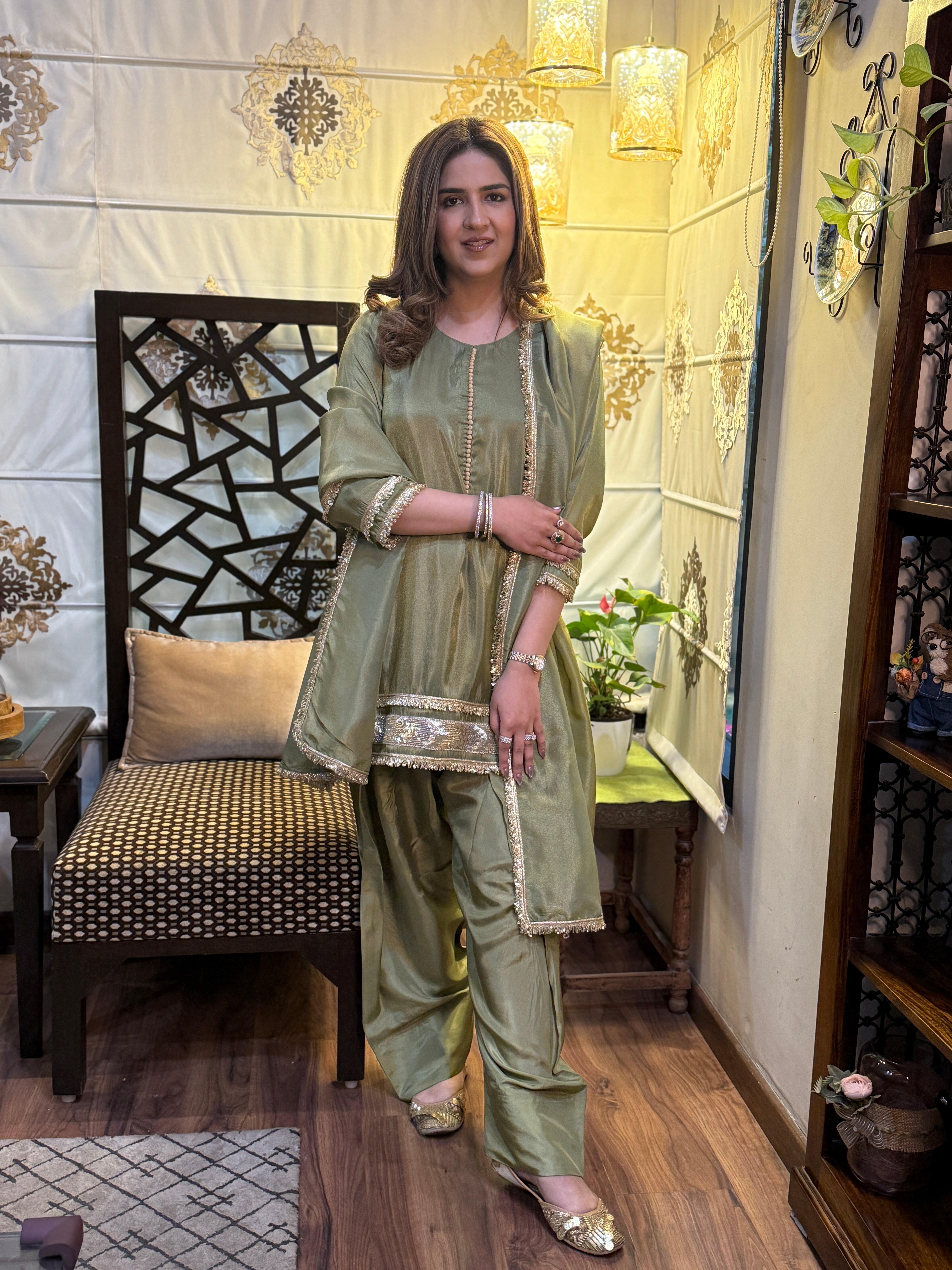 PISTACHIO GREEN FARSHI SET