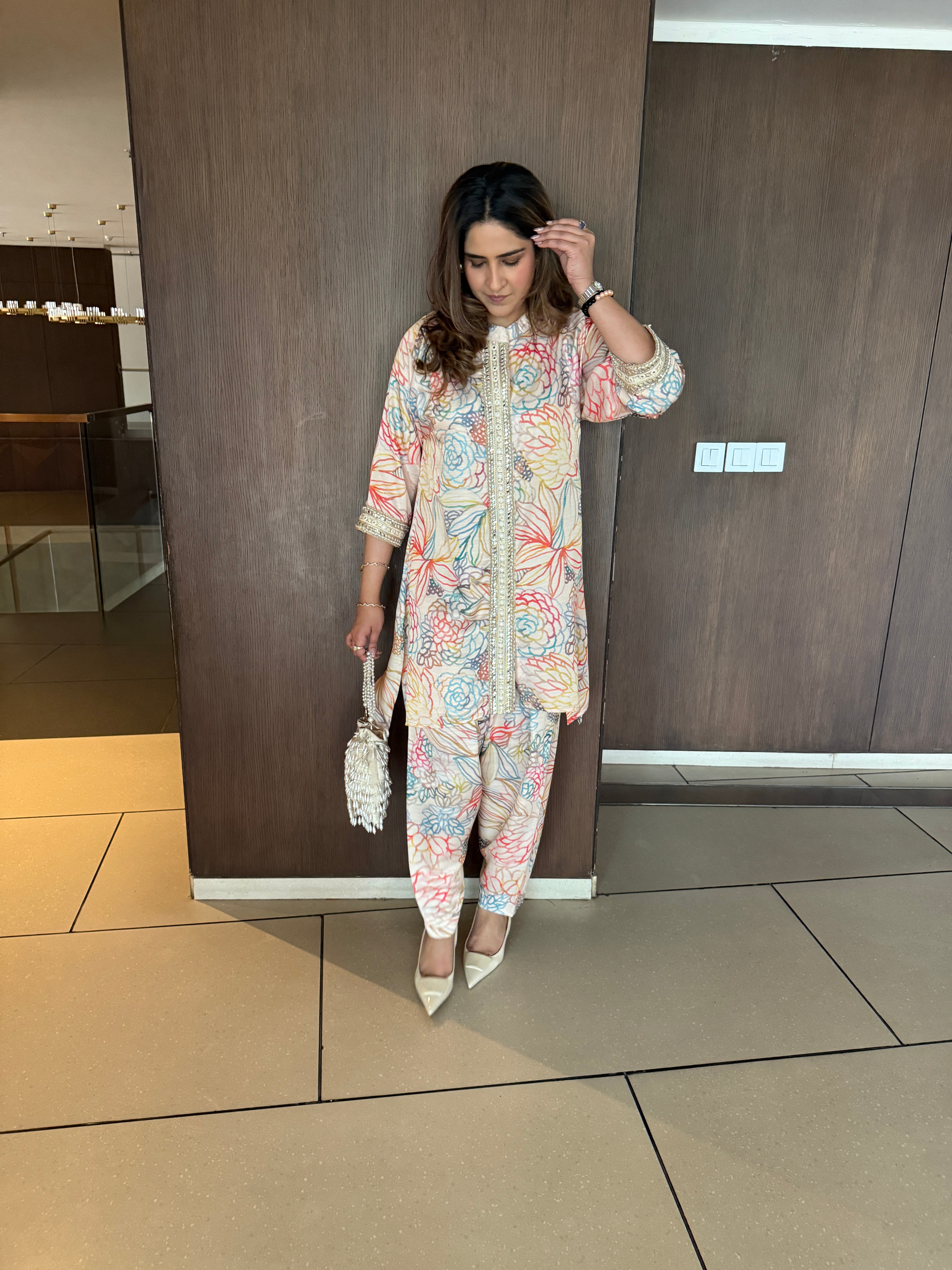 EMBELLISHED FLORAL PASTEL SET