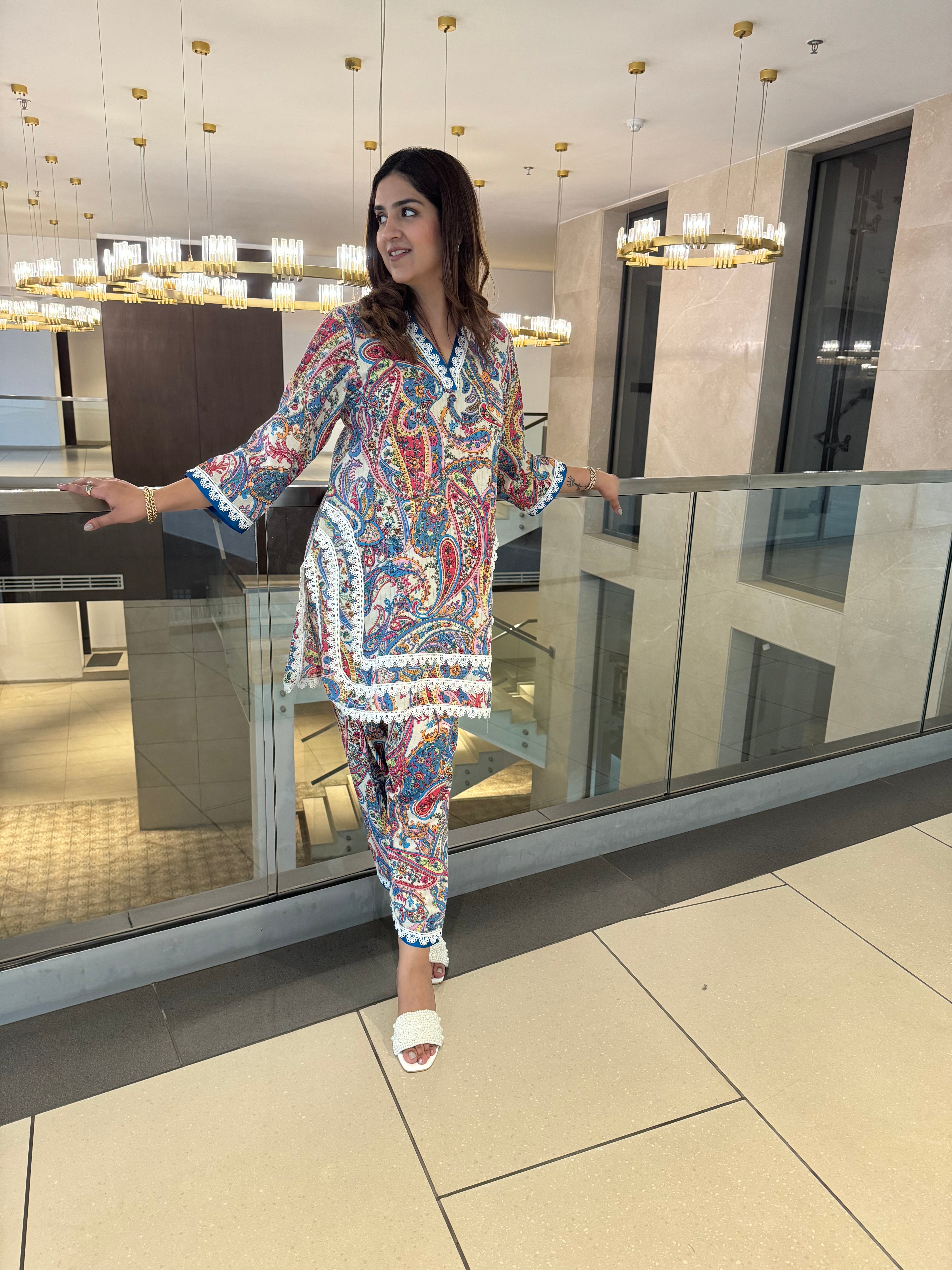 PRINTED PAISLEY COTTON SET