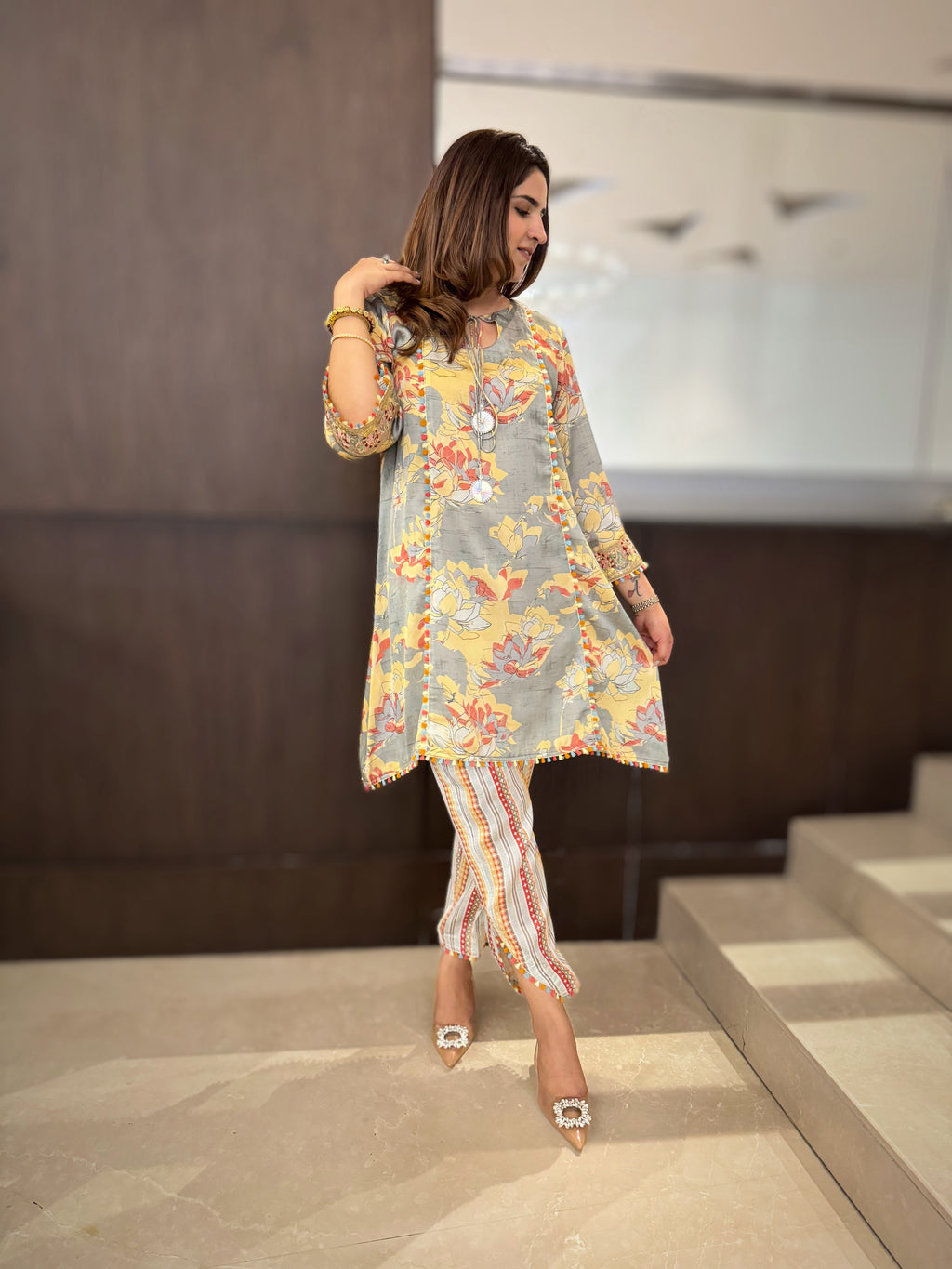 FLORAL PRINTED SET