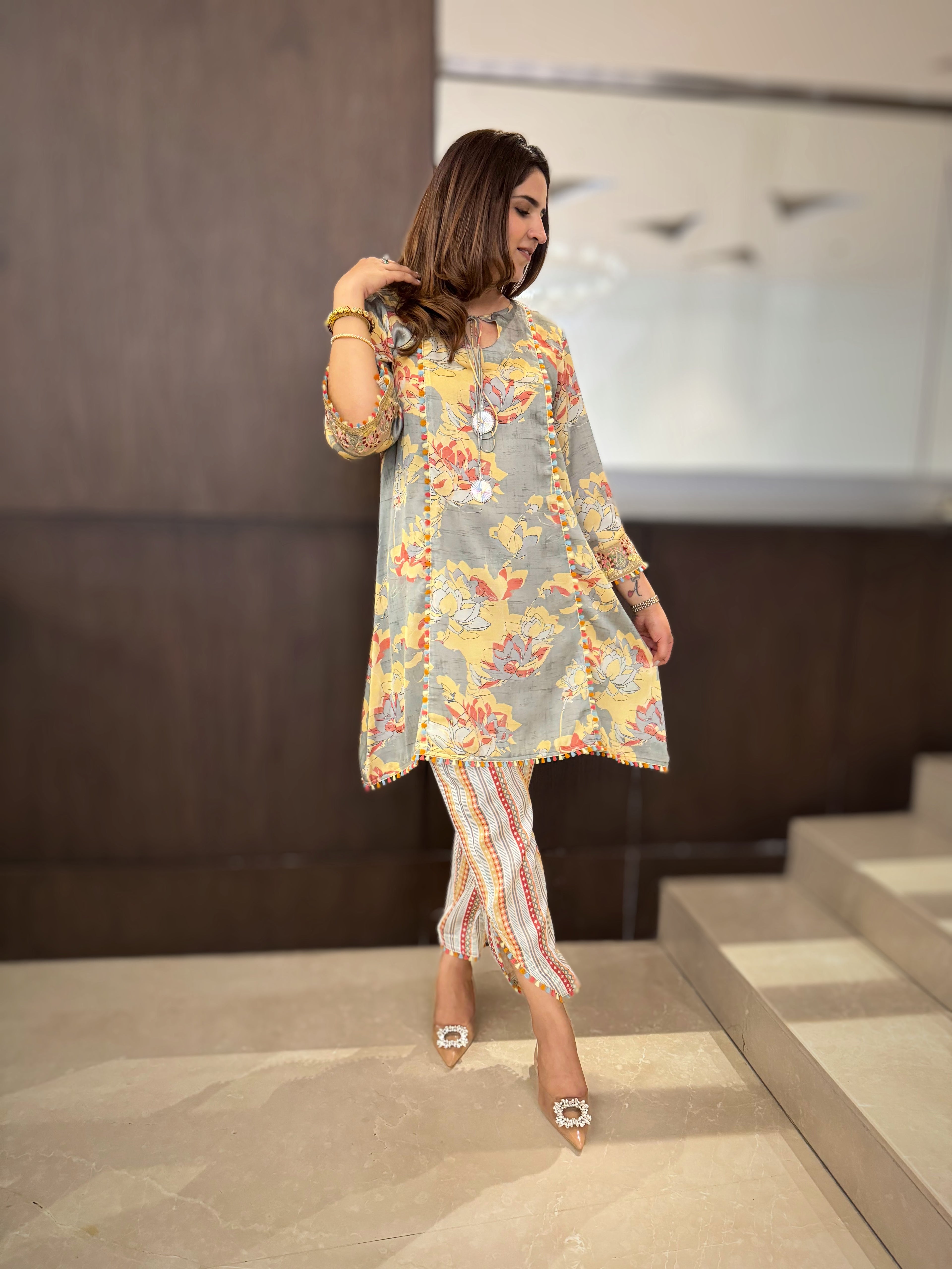 FLORAL PRINTED SET