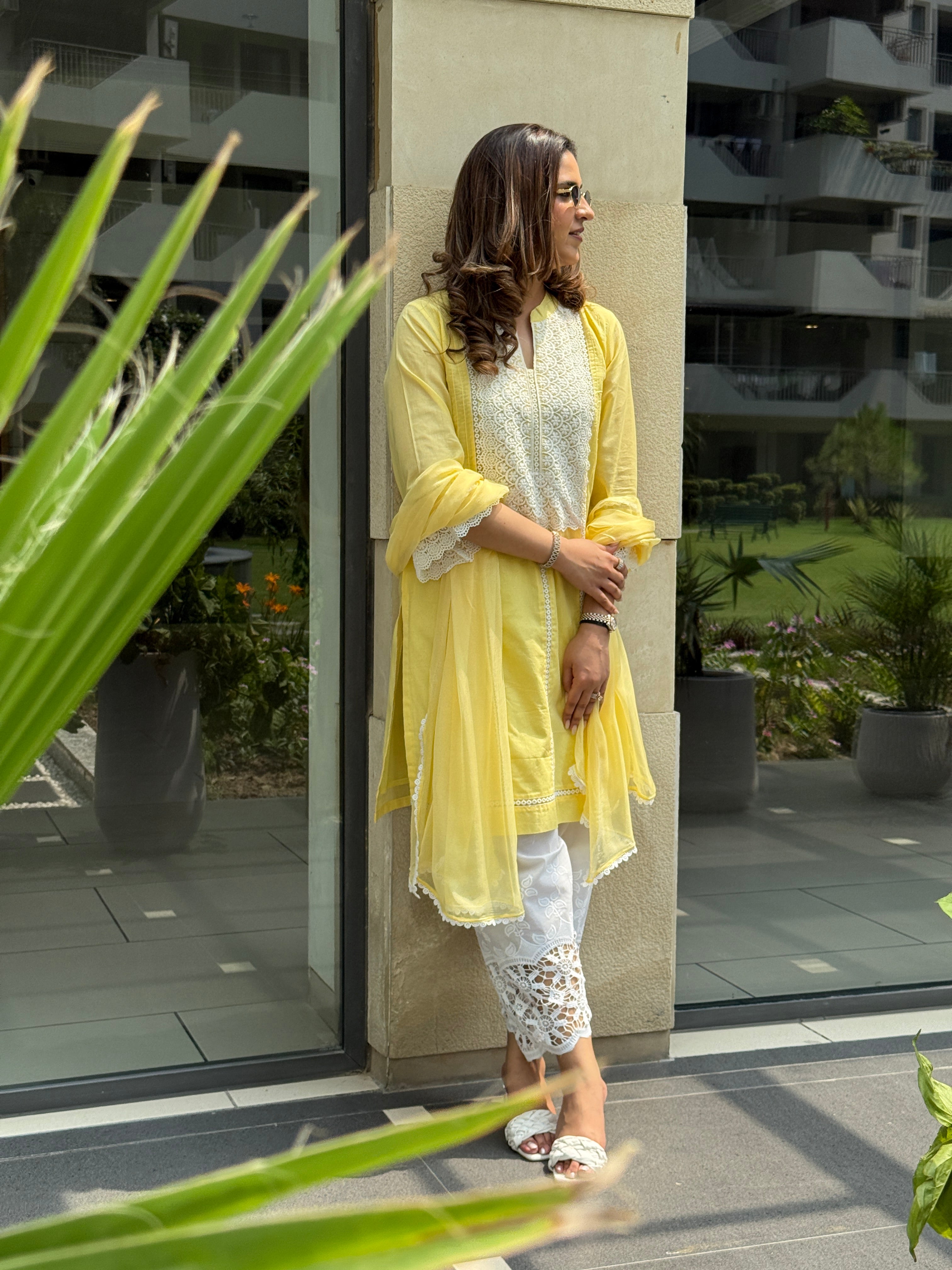 BUTTER YELLOW KURTA SET