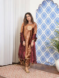 BROWN GOLD VELVET WINE DUPPATA