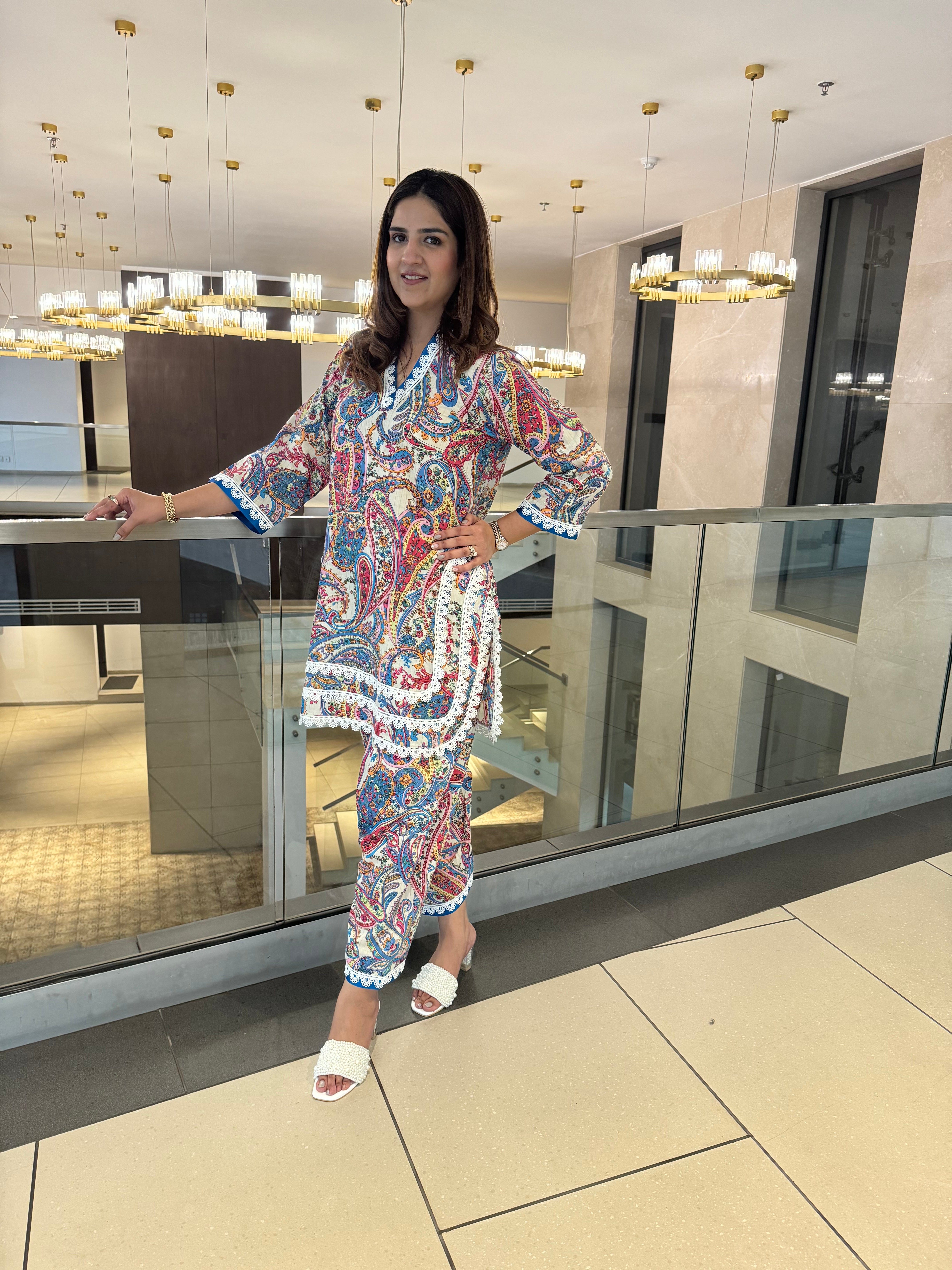 PRINTED PAISLEY COTTON SET