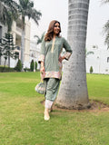 SAGE GREEN CRUSH VELVET SET