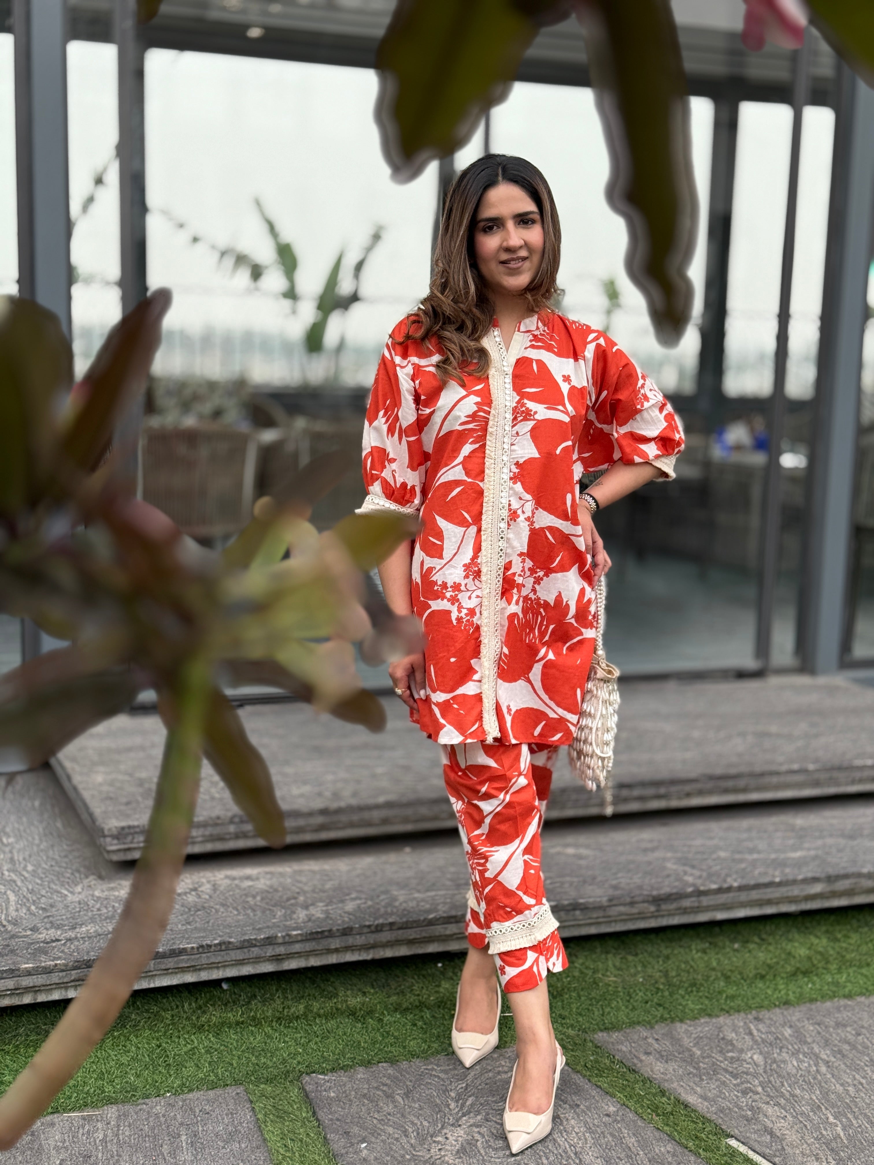 ORANGE&IVORY BOHO SET