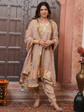 BEIGE GOTA KIRAN SET