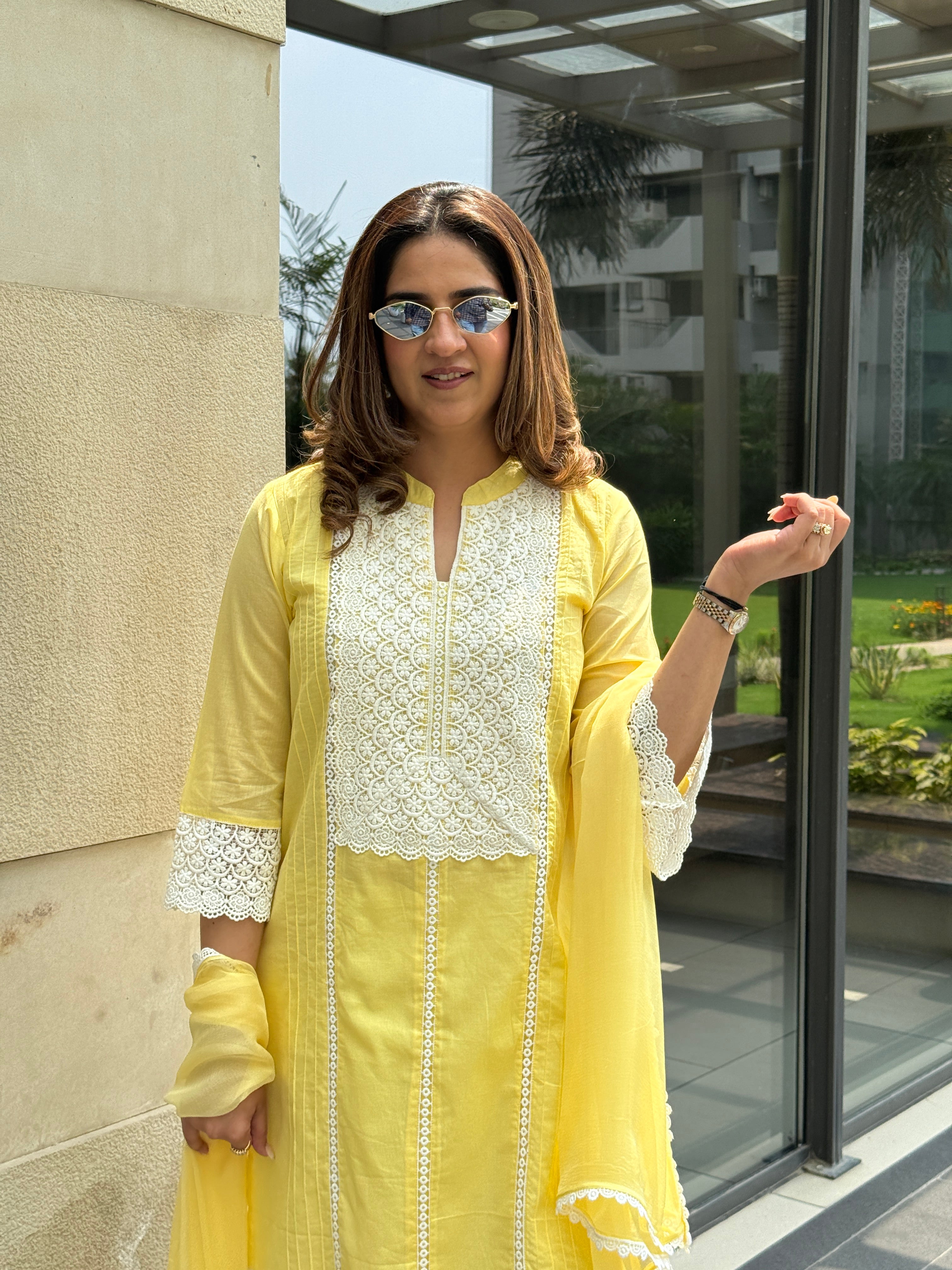 BUTTER YELLOW KURTA SET