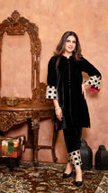 BLACK VELVET GOLD CUTWORK