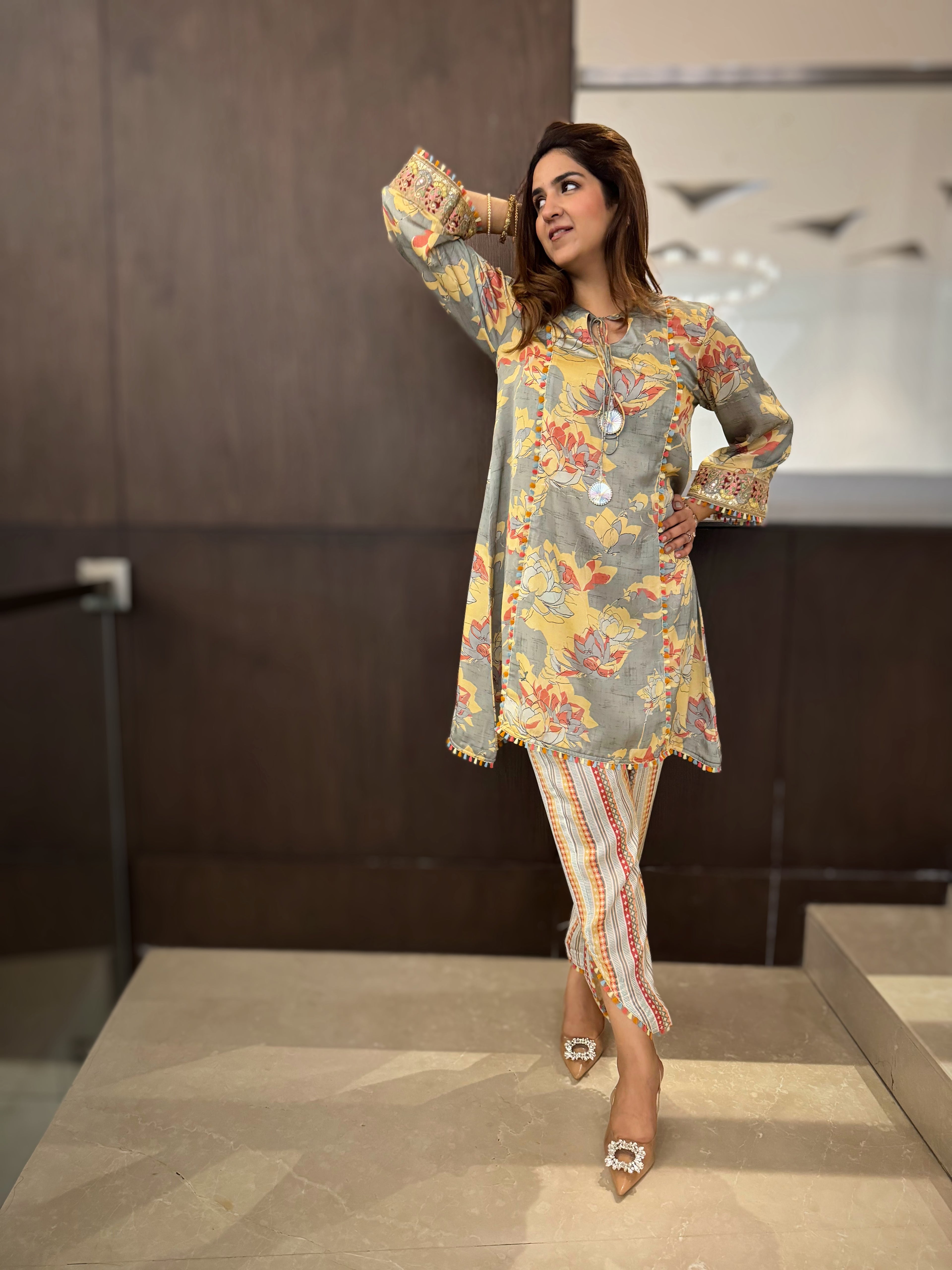 FLORAL PRINTED SET