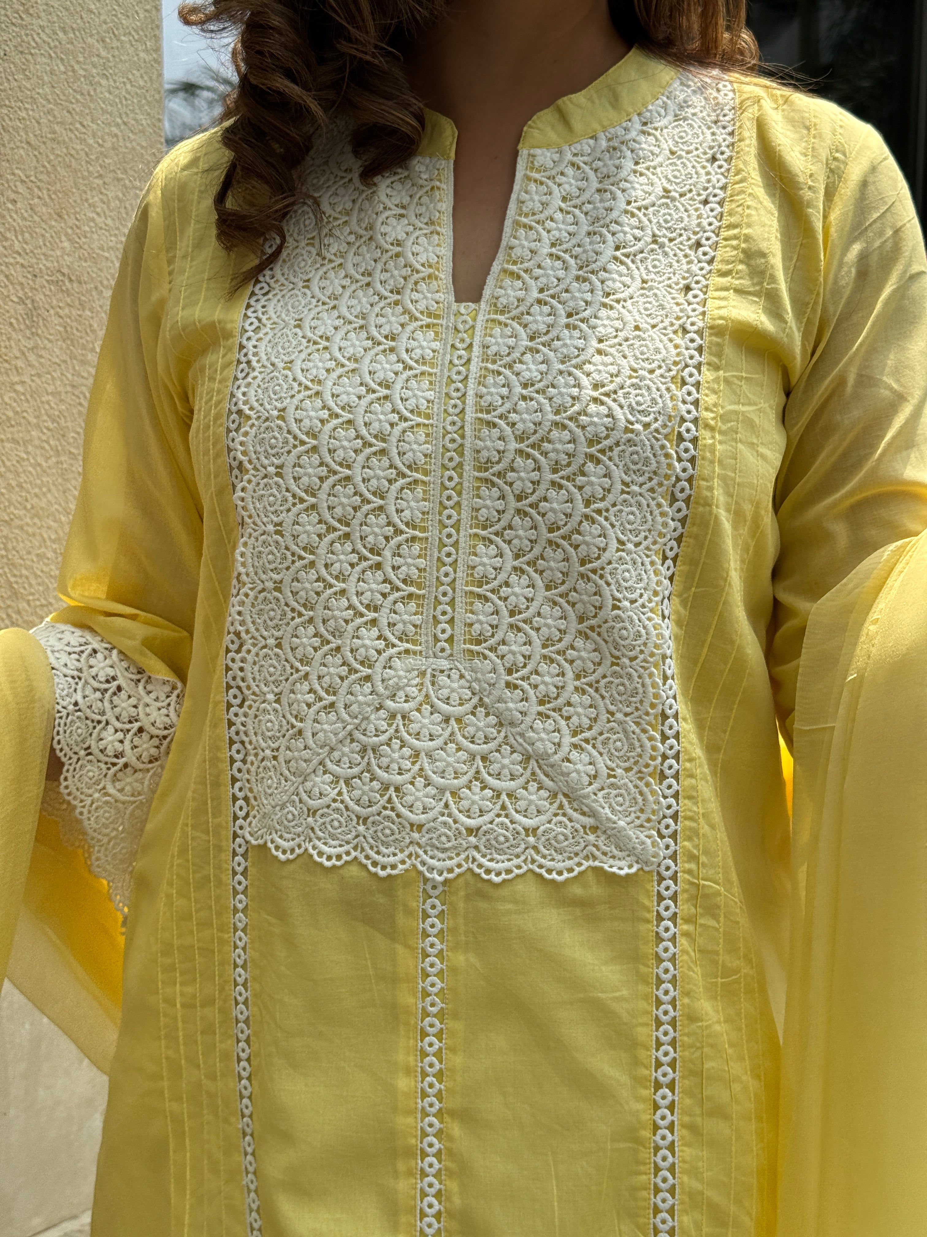 BUTTER YELLOW KURTA SET