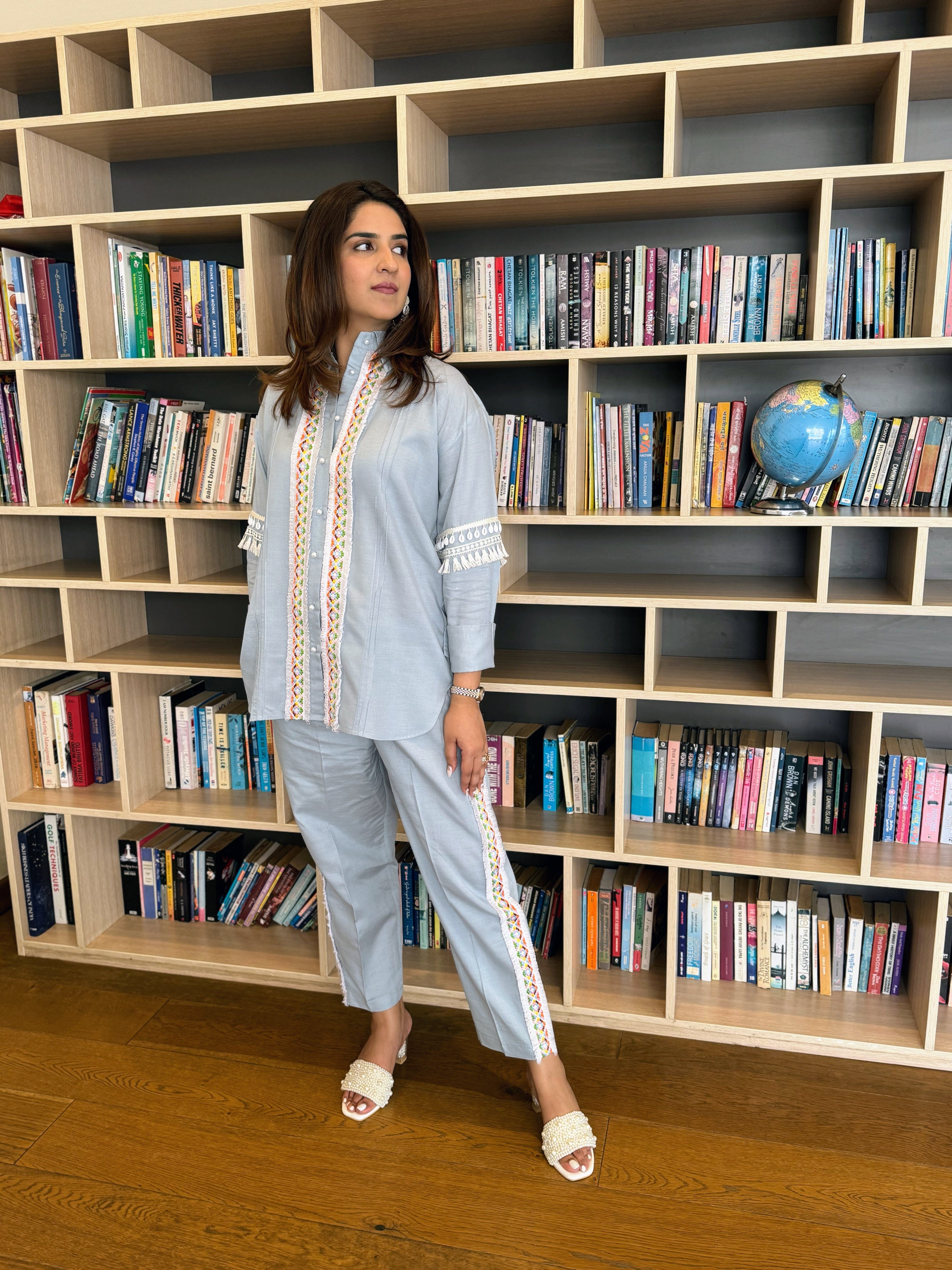 BLUE SHELL COORD SET