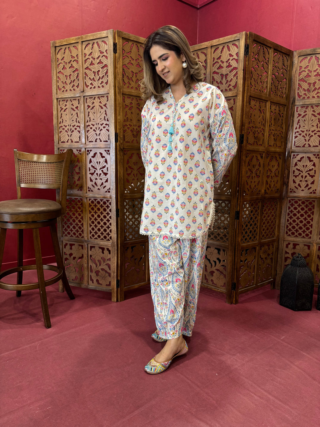 BALLOON SALWAR PRINT SET