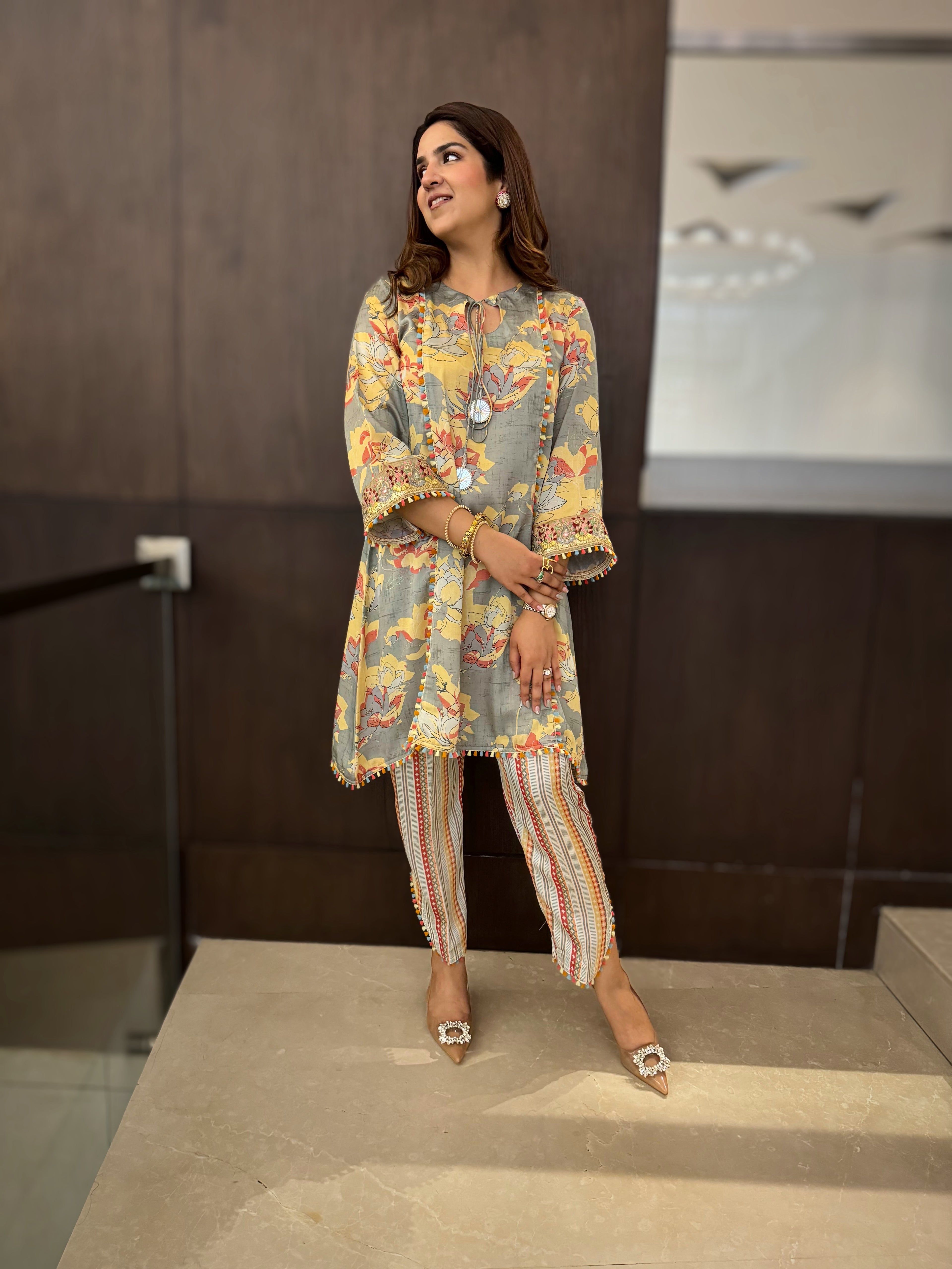 FLORAL PRINTED SET