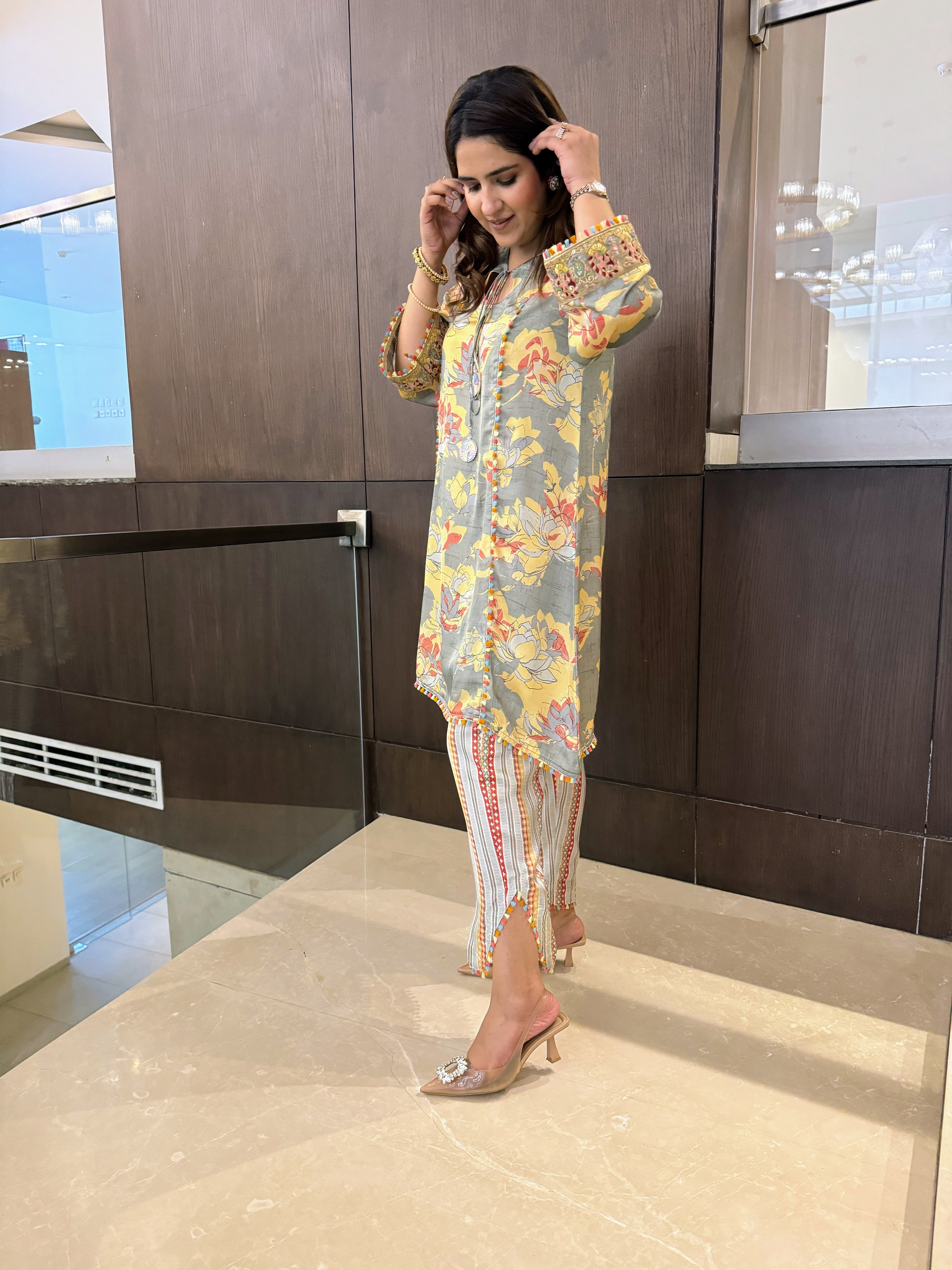 FLORAL PRINTED SET