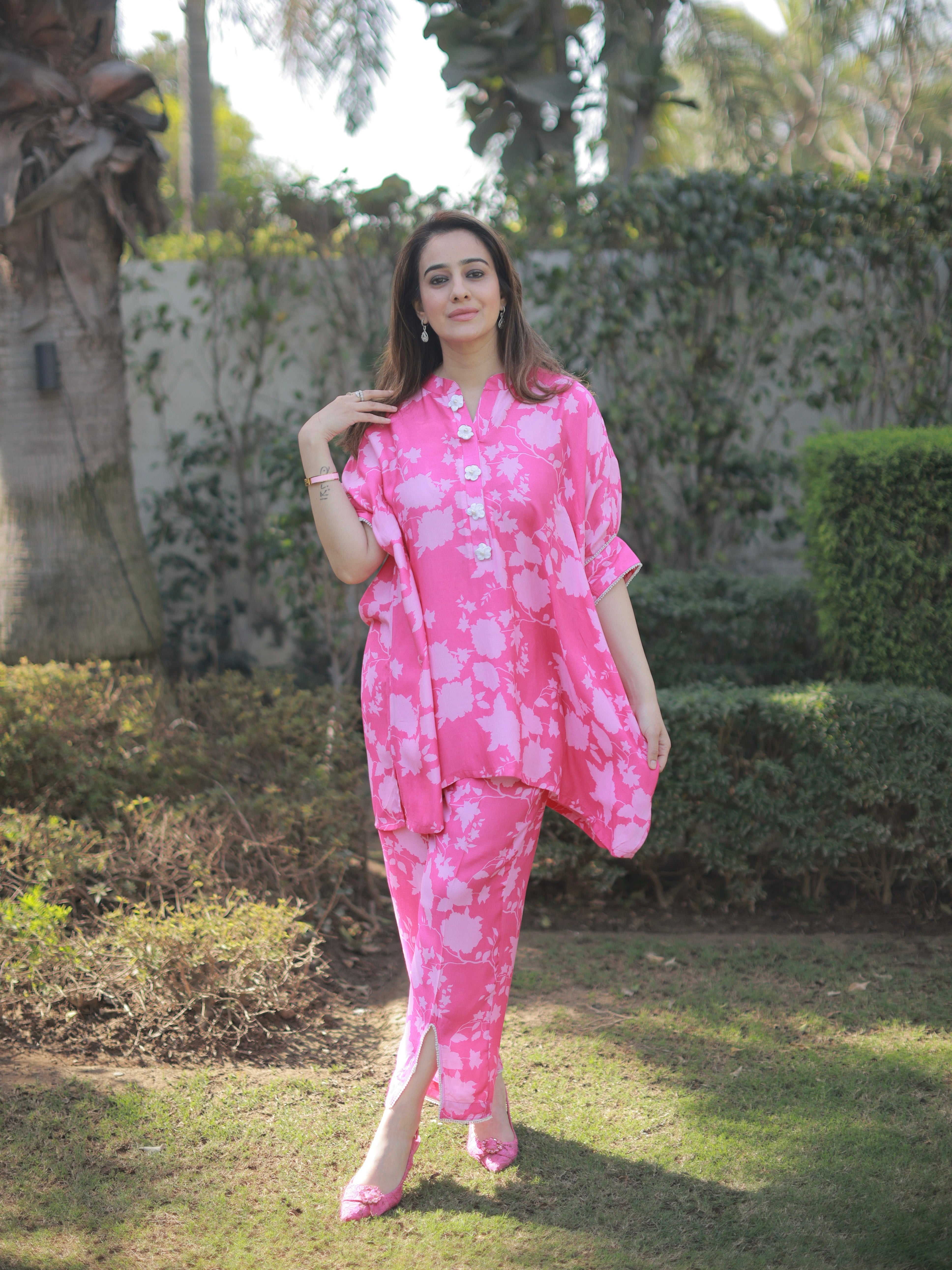 MUSLIN PINK FLORAL SET