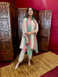 PINK MINT DUPATTA SET