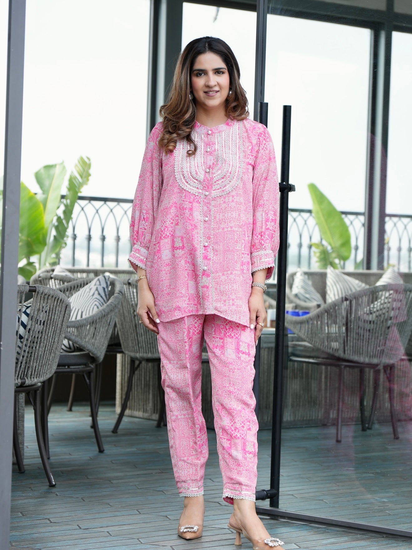 PINK BUTTER CREPE SET