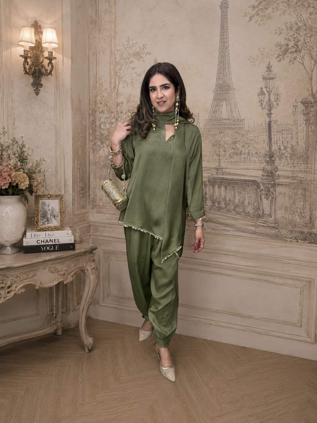 OLIVE GREEN FUSION SET