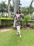 BLUE MULTI FLORAL COTTON SET