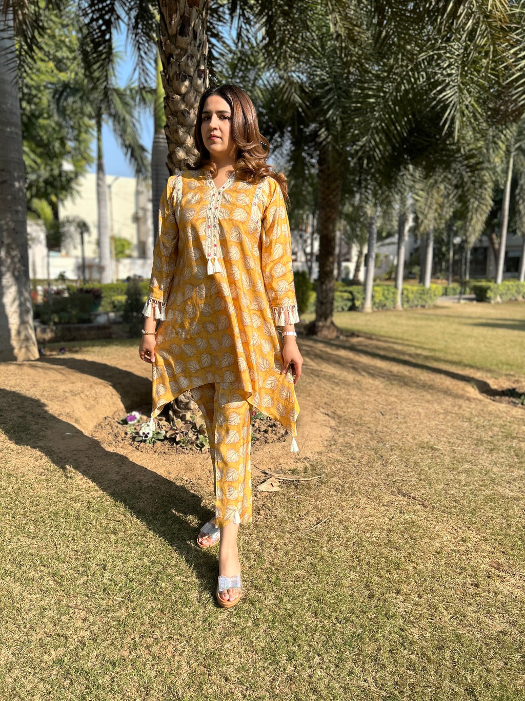 Yellow Leaf Print